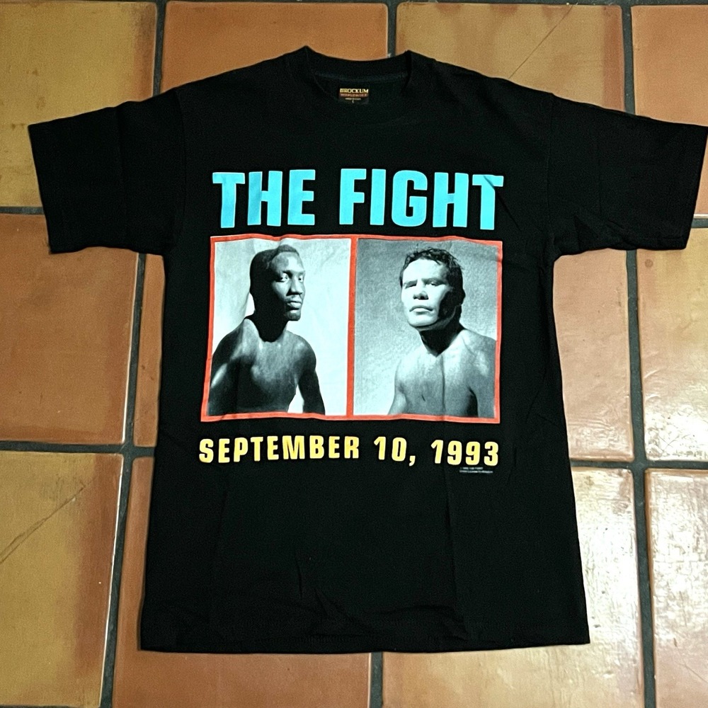 Vintage 1993 Brockum The‎ Fight Whitaker vs Chavez USA Mexico Shirt Large CLEAN